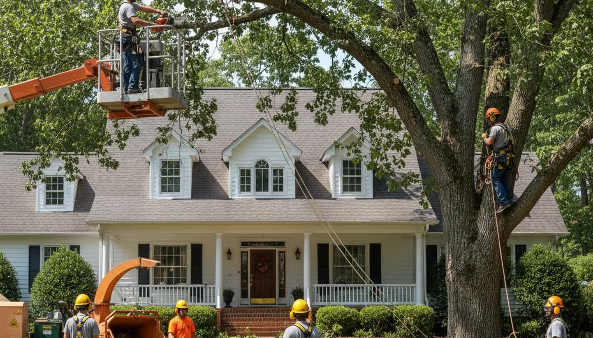 Memphis, TN tree service crew removing a tree for safe, professional residential property care