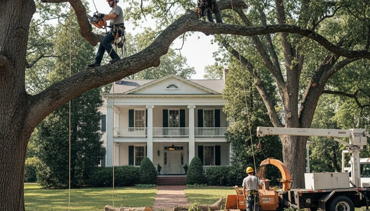 Tree service crew in Memphis, TN providing professional tree removal and trimming services