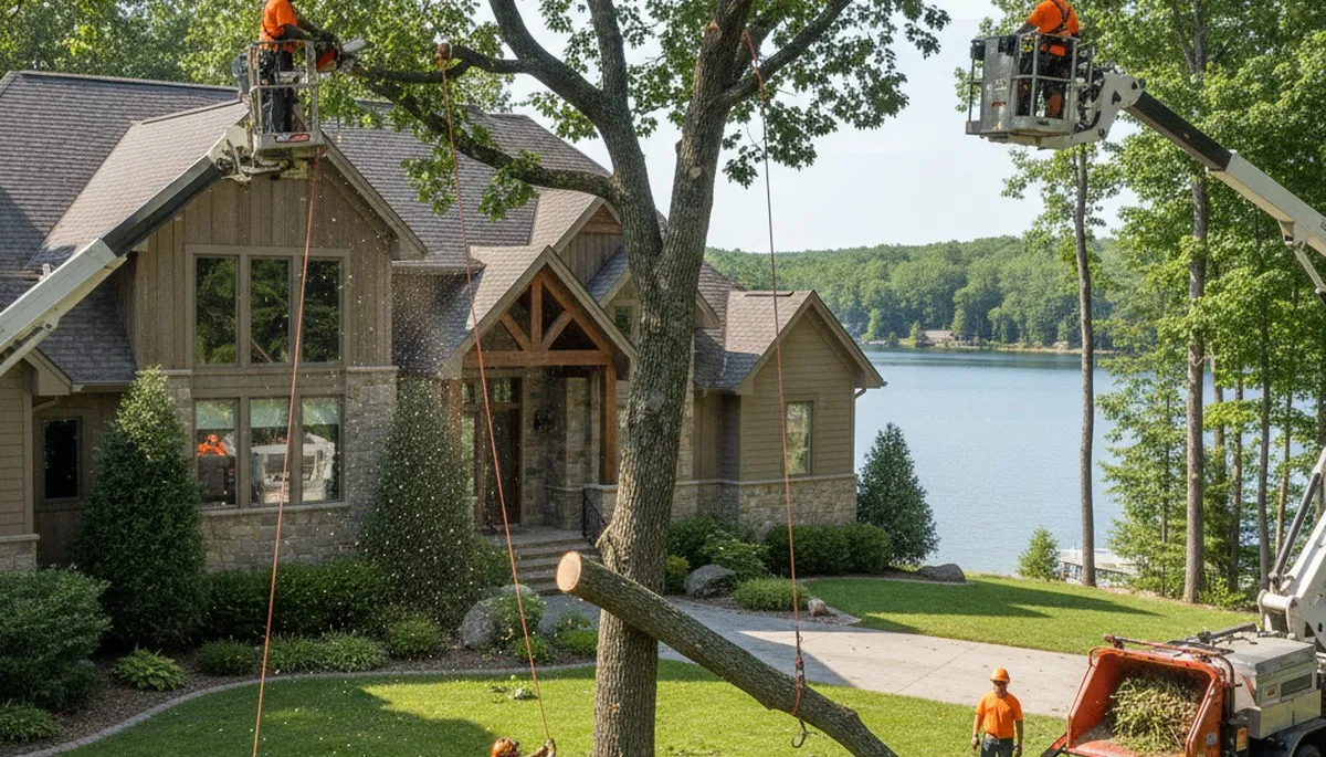Tree service crew in Memphis, TN providing safe tree removal and trimming for homes and businesses