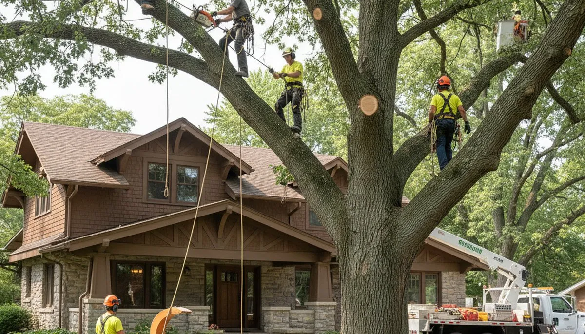 Tree service crew in Memphis, TN providing professional tree removal and trimming services