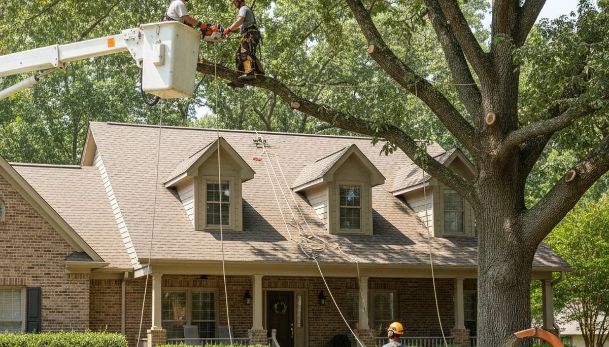 Tree service crew in Memphis, TN providing professional tree removal and trimming