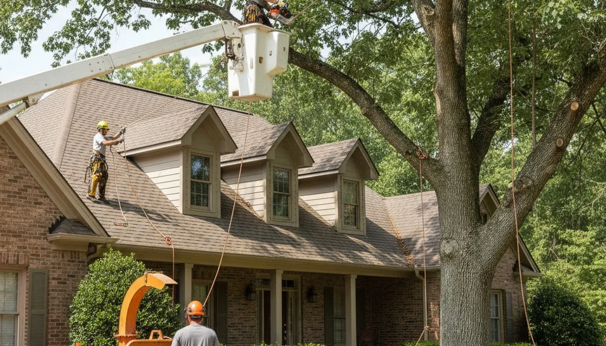 Tree service crew in Memphis, TN providing professional tree removal and trimming services