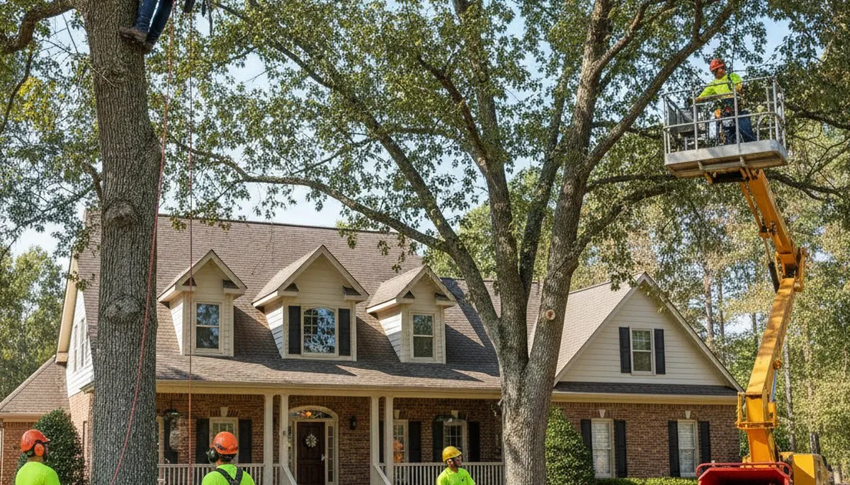 Tree service crew in Memphis, TN providing professional tree removal and trimming services