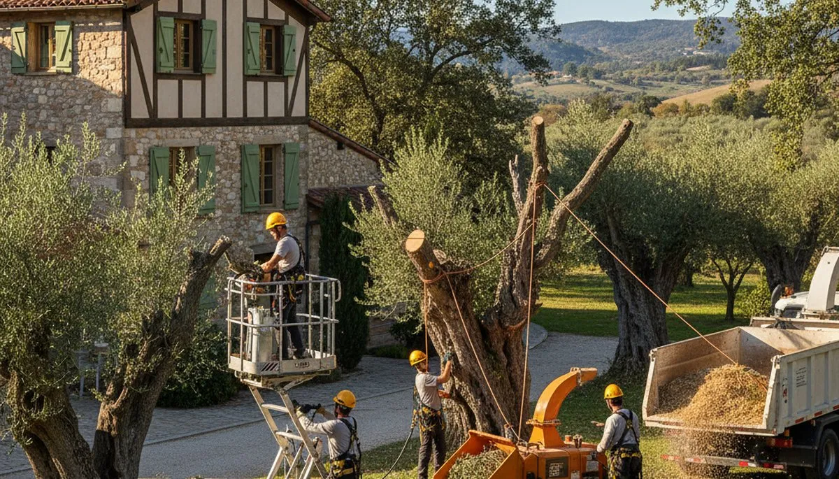 Tree removal crew serving Memphis, TN with professional tree service equipment