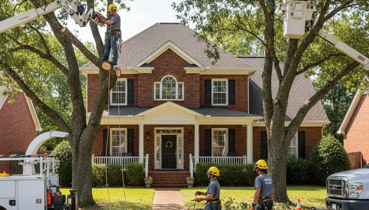 Tree service crew providing tree removal in Memphis, TN
