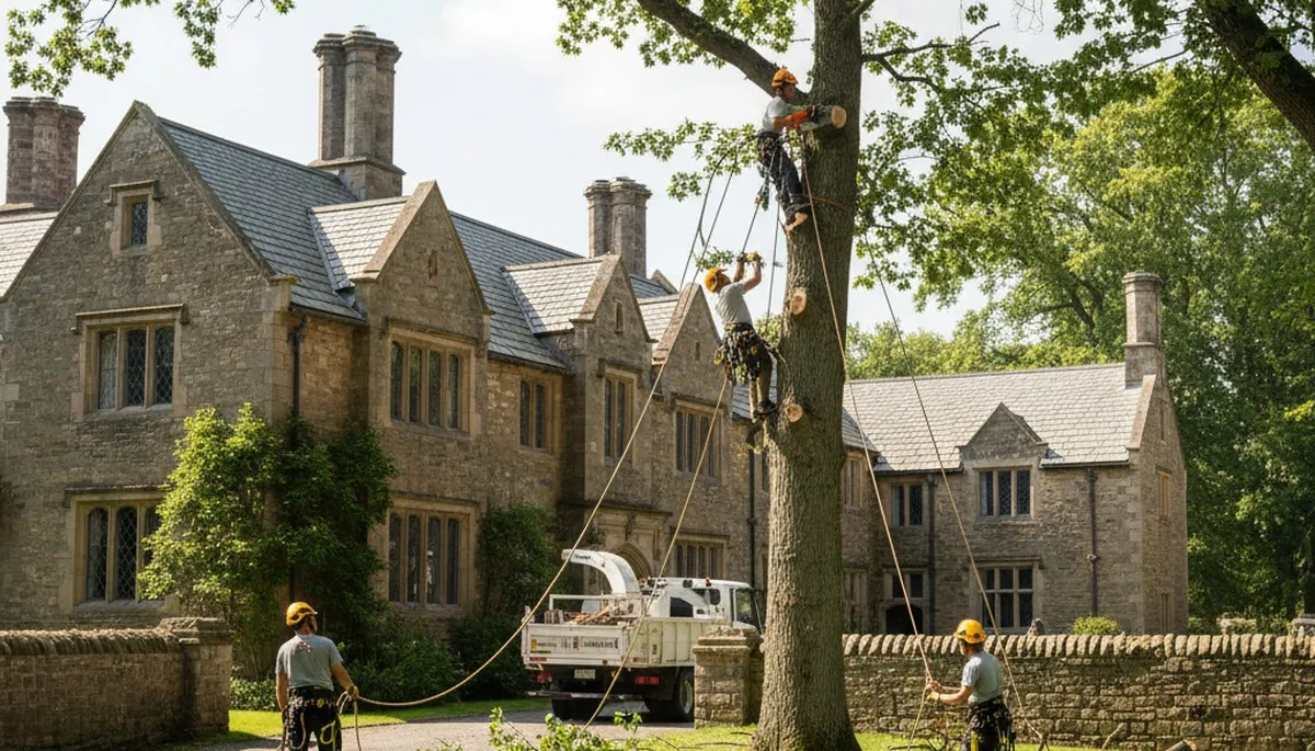 Tree service crew in Memphis, TN performing professional tree removal and cleanup